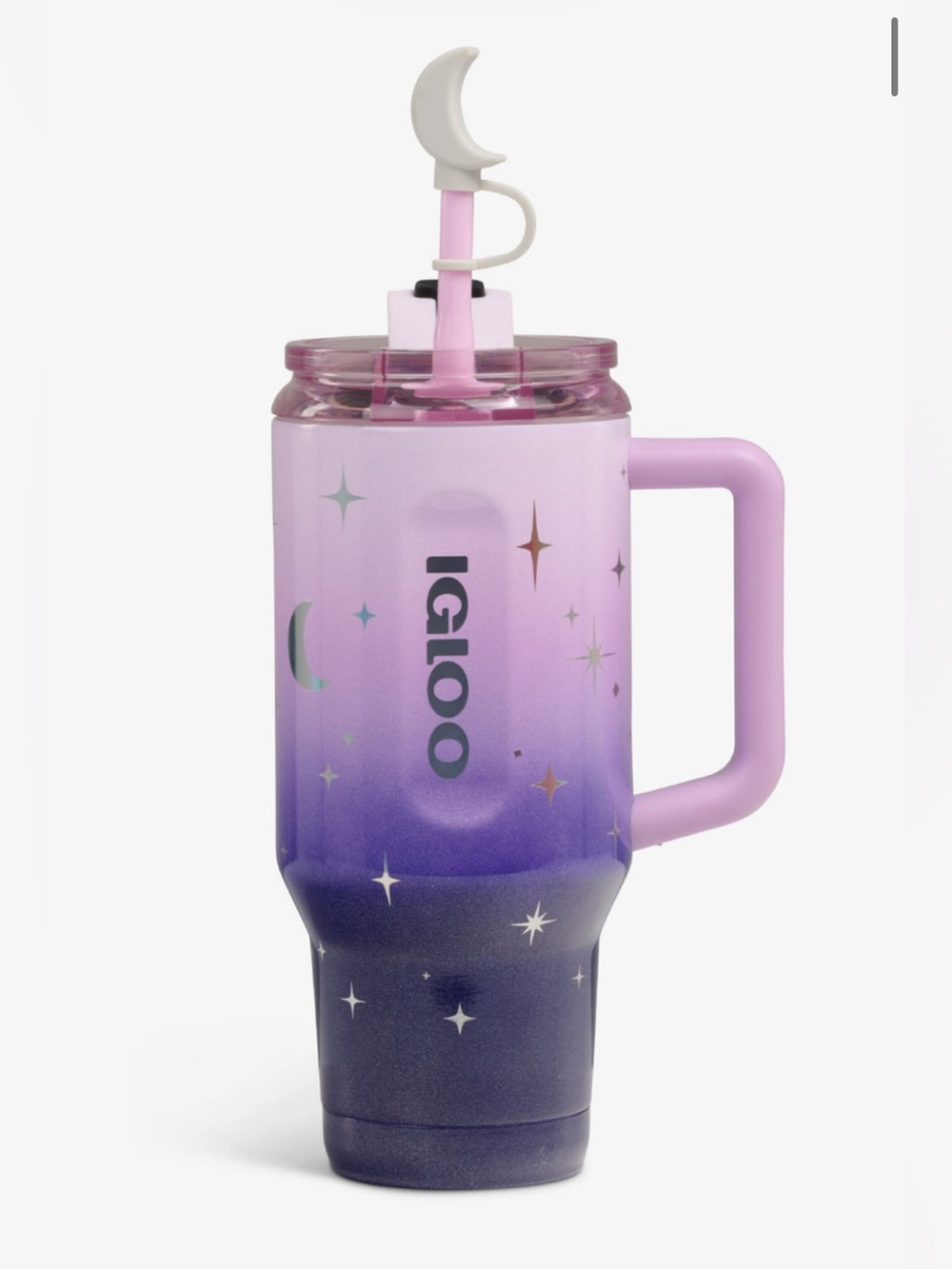 NIB Igloo Flip n Sip travel mug 32 oz moon mystic purple